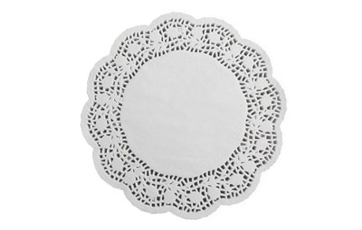 Салфетки кругл. d=12 см ажурная (8упх250шт) Горница/Авиора 19704