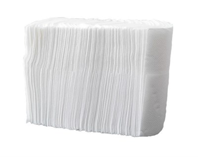 Салфетки бумажные Plushe (плюше) ВОССТАНОВЛЕННЫЕ для настол. дисп. 1 слой 300л, белый, 1/36 в уп ЮГ НФ-00015371