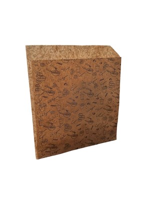 Бумажный пакет уголок 150 х 170 крафт "Packwell Food" (паквелл фуд) /100/3000 НФ-00015577