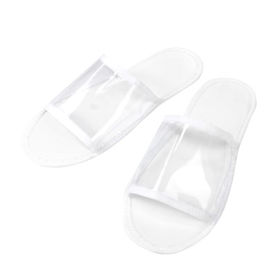 Тапочки Водолей с прозрачным полиэтиленовым открытым мысом белые 2,5 мм 1/150 НФ-00016808