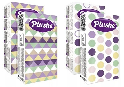 Платочки бумажные PLUSHE Classic Орнаменты 2-сл. 10 л (28упx10шт) 280 шт ЮГ НФ-00018063