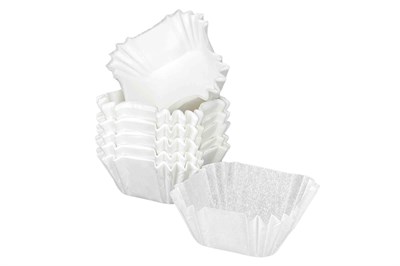 Форма бумажная Тарталетка квадрат 35х35х22,5мм белая 15х1000/15000шт ТБФ 22963