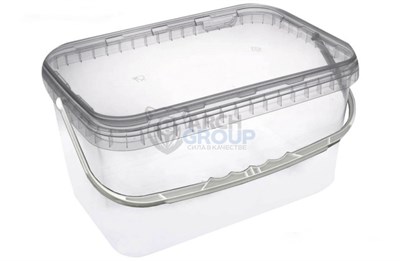 Ведро 20 литров (ОСВ) прозрачное прямоугольное /388*283*190/ 1/1 НФ-00023523