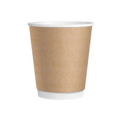 Бум стакан ПК 250 мл 2-х слойный "Крафт" 20/500 НФ-00023653