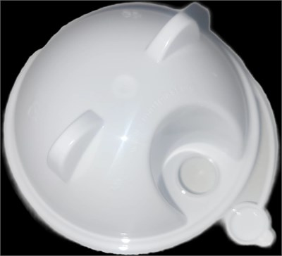 Крышка купольная САТ с ушками Белая СМАРТ d.90 45/900 шт НФ-00024371