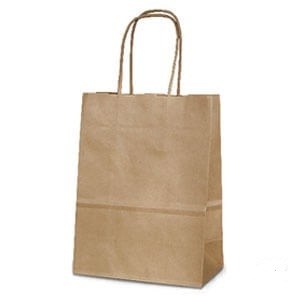 Пакет Крафт с КРУЧЕНОЙ ручкой 320х200х370 ПП (250/50) М НФ-00024669