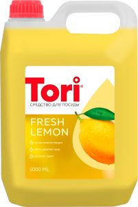 Средство для мытья посуды Tori (Тори) Лимон 5 л 1/2 канистра НФ-00025023