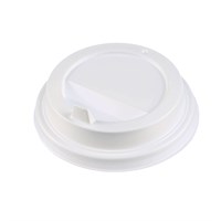 Крышка для стак. Протэк  д.90мм (0,350/0,400л)  белая (10уп х100шт)  (1000шт) Протэк НФ-00013147