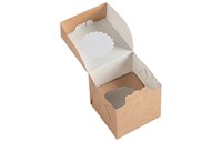 ДоЭко Короб под маффины ECO MUF (1шт) окно 100х100х100 (25/250шт) НФ-00022474
