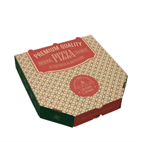 Короб под пиццу цельный гофрокартон Е 350х350 бурый с печатью 