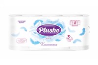 Туалетная бумага PLUSHE Delux Light 3-х сл. 15м (8рул)  Классик (8уп) 12397