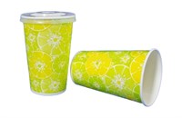 Бум стакан Виридо 0,400л диам 90мм ХН Цитрус   /16уп * 50шт/ (800шт) 9530