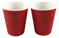 Бум стакан РК 0,250 диам 80мм ГН Красный  /25п * 50шт/ (1250шт) 17796
