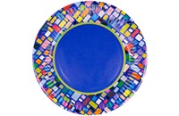 Бум тарелка Папирус д.180мм Мозаика /14уп * 50шт/ (700шт) 14093