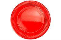 Бум тарелка Папирус д.180мм ламин красная (900шт) 14698