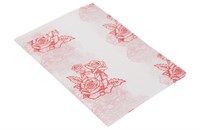 Скатерти 110х220 МП Красные цветы  (200шт)  ПНД в инд. уп 16394