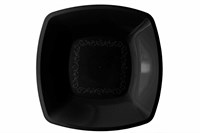 Тарелка 180х180мм ПП мелкая черная /25упх6шт/ (150шт) 17953