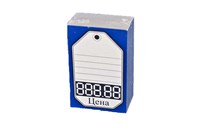 Ценник бумаж. Синий  Большой  (100шт) 472