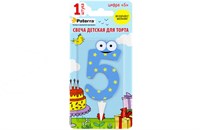 Свечи для торта PATERRA детские цифра 5  (24шт) 10604