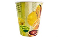 Бумажный стакан Папирус 0,250л диам 80мм Цитрусовый микс /20х50шт/(1000шт) 13511