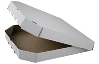 Короб под пиццу  цельный гофрокартон Т23 Е 330х330 белый (100шт) 9823