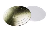 Подложка картонная 0,8мм д200мм золото OSQ (100шт) 12536