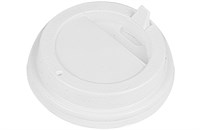 Крышка для стак. Протек  д.73мм (0,180л)  белая  (10уп х 100) (1000шт) с откидным пит.  НФ-00013159