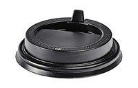 Крышка для стак. Протек  д.90мм (0,350/0,400л)  черная (10уп х100шт)  (1000шт) 10139