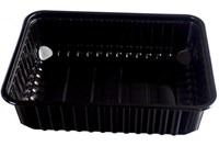 Контейнер прямоуг. низкий 0,750л  Д-Полимер черный 179*132*50 /10уп*50шт/ (500шт) 18623