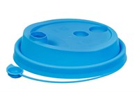 Крышка для стак. Покров д.80мм (0,250/0,330л) голубая (20уп х50шт)  (1000шт) 19466