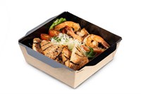 ОСК салатник OpSalad  350 ДНО ЧЕРНЫЙ 121(100)х106(85)х55 (900шт) 20050