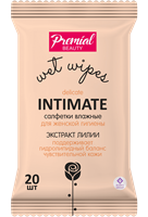 Салфетки влажные ПРЕМИАЛ (20шт) для интим.гигиены женские 1/24 НФ-00016782