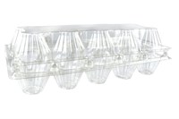 Яйцебокс кур.яица ПЭТ   прозрачный   /258*110*65/   Экопак  (600шт) 20727