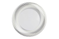 Тарелка  д 180/190 с каемочкой ГАЛАКТИКА серебро  36уп*6шт (216шт) 21205