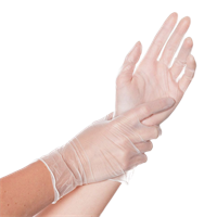 Перчатки Прозрачные Wally Винил 100 шт размер L 1/10 (ДД) НФ-00018844