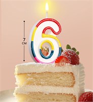 Свеча для торта с блестками «Блестящий ободок», цифра 