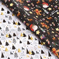 Новый год. Бумага упаковочная глянцевая 