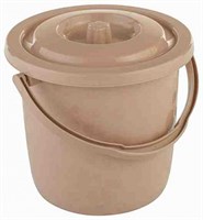 Ведро с крышкой 15л. Люкс кремовый НФ-00021741