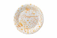 Бум тарелка Папирус д.230мм Фейерверк /10уп * 50шт/ (500шт) 24185