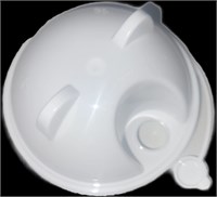 Крышка купольная САТ с ушками Белая СМАРТ d.90 45/900 шт НФ-00024371