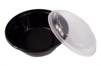 Контейнер.круглый 0,95л 173х64 с крышкой черный (Покров) (50/150 шт) ВЗЛП (1265Ч)  НФ-00024524