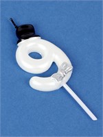 Свеча для торта «Джентельмен», цифра 9, белая НФ-00025194