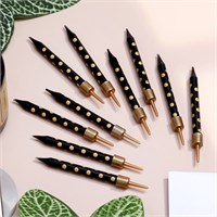 Свечи в торт «Золотая горошина», 6 см, 10 шт., чёрные НФ-00025250