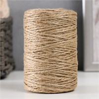 Пряжа джутовая 100% джут 100 м/100 г, 2-х ниточная НФ-00025621