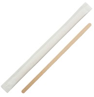 Размешиватель деревянный  140мм в ИНД. БУМ. УПАКОВКЕ (500шт)  1/10  ПК НФ-00025787