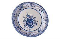 Бум тарелка Папирус д.180мм Гжель /14уп * 50шт/ (700шт) 14091