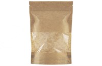 Пакет бумажный дой-пак AVIORA 120х185 (40+40) (700шт) с окном 90мм 17212