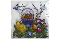 Салфетки 25х25 1-слойн. ДЕСНА 40л (32 уп) Пасха 6635