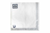 Салфетки 33х33 3 - слойн. Art Bouquet 16 шт (12 уп) Барокко рамка серебряная 24072