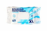Полотенца влажные Очищающие универсальные (60шт) XL клапан (15уп)  25092